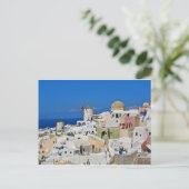 Santorini Oia Postkarte (Stehend Vorderseite)