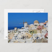 Santorini Oia Postkarte (Vorne/Hinten)
