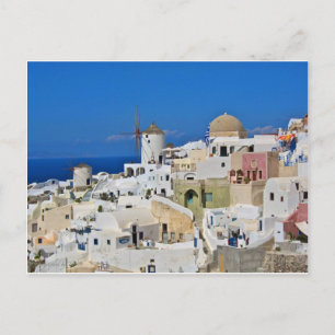 Santorini Oia Postkarte