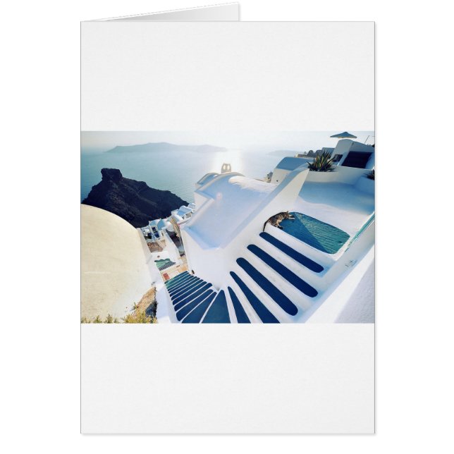 Santorini Oia Schritte, Griechenland (Vorne)