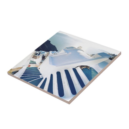 Santorini Oia Schritte, Griechenland Fliese (Seite)