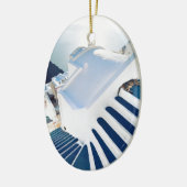 Santorini Oia Schritte, Griechenland Keramikornament (Links)