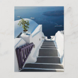 Santorini Oia Steps, Griechenland Postkarte