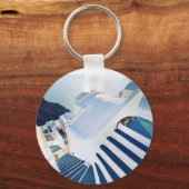 Santorini Oia Steps, Griechenland Schlüsselanhänger (Vorderseite)