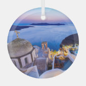 Santorini Ornament Aus Glas (Vorderseite)