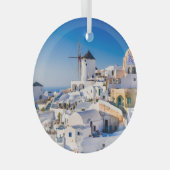 Santorini Ornament Aus Glas (Vorderseite Rechts)