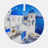 Santorini Ornament Aus Glas (Rückseite)