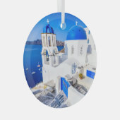 Santorini Ornament Aus Glas (Vorderseite Rechts)