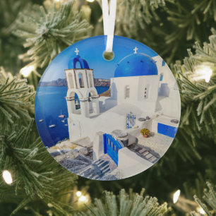 Santorini Ornament Aus Glas