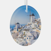 Santorini Ornament Aus Glas (Vorderseite Rechts)