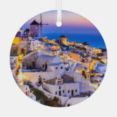 Santorini Ornament Aus Glas (Rückseite)