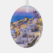 Santorini Ornament Aus Glas (Vorderseite Rechts)