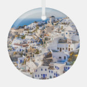 Santorini Ornament Aus Glas (Vorderseite)
