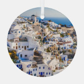 Santorini Ornament Aus Glas (Rückseite)