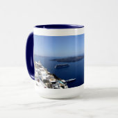 Santorini Panorama-Tasse Tasse (Vorderseite Links)