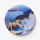 Santorini Pappteller (Vorderseite)