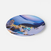 Santorini Pappteller (Schrägansicht)