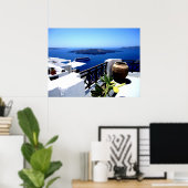 Santorini-Patio Poster (Heimbüro)
