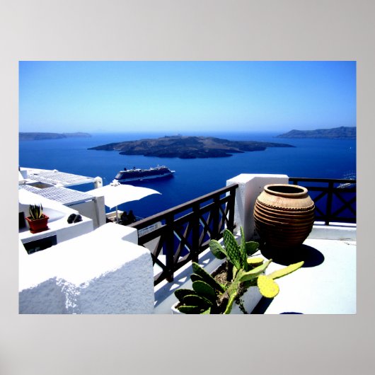 Santorini-Patio Poster (Vorne)
