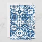 Santorini Pink Baby Dusche Bingo Spielkarte Einladung (Rückseite)