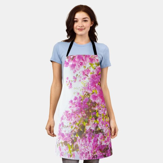 Santorini Pink Blume Dream #1 #wall #art Schürze (Getragen)