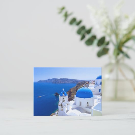 Santorini Platzkarte (Stehend Vorderseite)