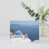 Santorini Postcard Postkarte (Stehend Vorderseite)
