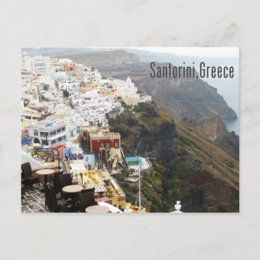 Santorini Postcard Postkarte (Vorderseite)