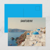 Santorini Postcard Postkarte (Vorne/Hinten)