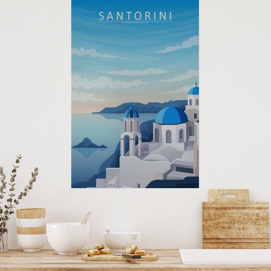 Santorini Poster (Küche)