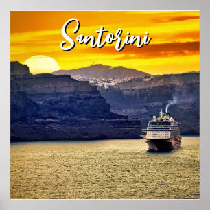 Santorini Poster