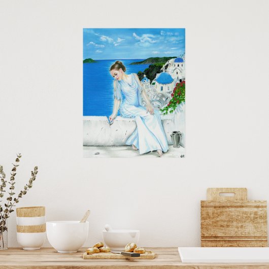 Santorini Poster (Küche)