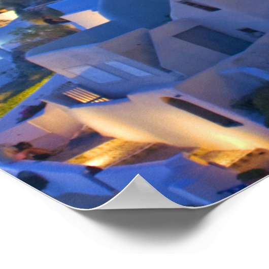 Santorini Poster (Ecke)