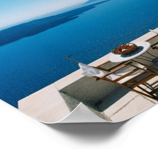 Santorini Poster (Ecke)