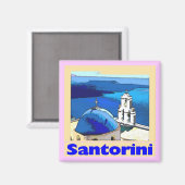 Santorini Poster Magnet (Vorderseite/Rückseite)