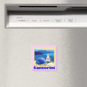 Santorini Poster Magnet (In Situ (Geschirrspüler))