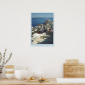 Santorini Poster Print (Filmfotografie) (Küche)