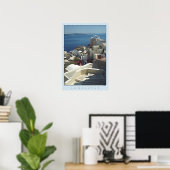 Santorini Poster Print (Filmfotografie) (Heimbüro)
