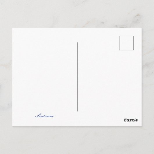 Santorini :-) postkarte (Rückseite)