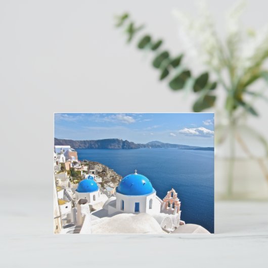 Santorini Postkarte (Stehend Vorderseite)