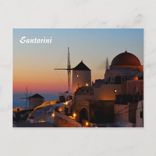 Santorini Postkarte (Vorderseite)