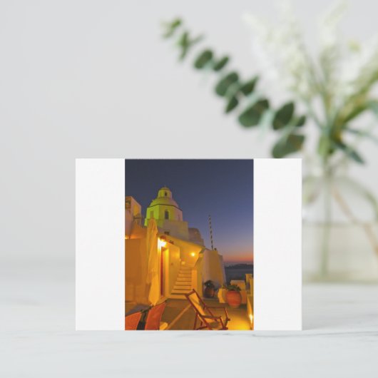 Santorini Postkarte (Stehend Vorderseite)