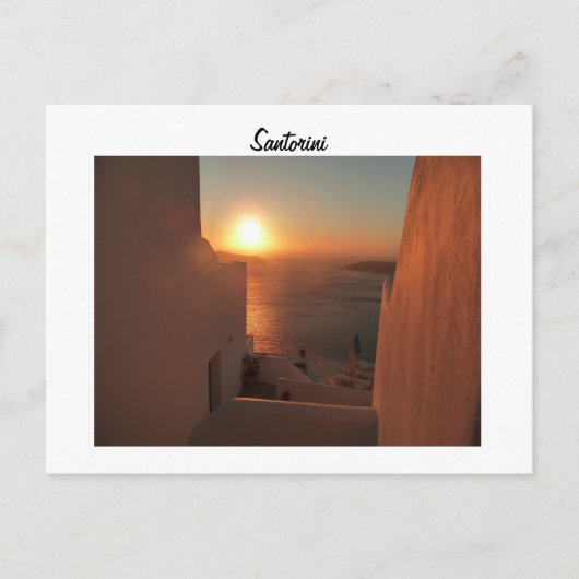 Santorini Postkarte (Vorderseite)