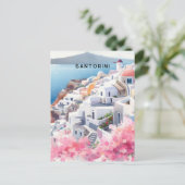 Santorini Postkarte (Stehend Vorderseite)
