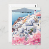 Santorini Postkarte (Vorne/Hinten)