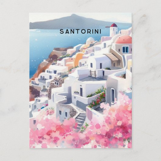 Santorini Postkarte (Vorderseite)