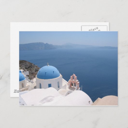 Santorini Postkarte (Vorne/Hinten)