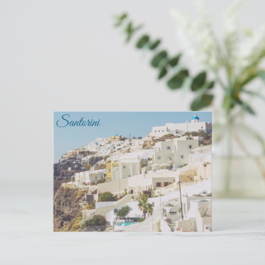 Santorini Postkarte (Stehend Vorderseite)