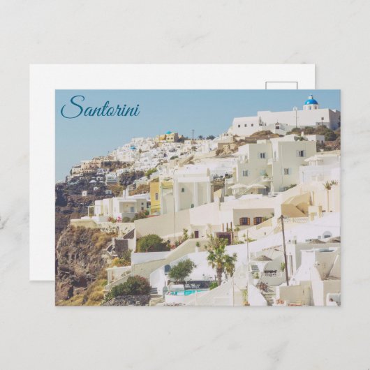 Santorini Postkarte (Vorne/Hinten)
