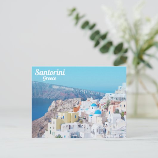 Santorini Postkarte (Stehend Vorderseite)